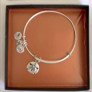 Alex and Ani bracelet with sand dollar charm